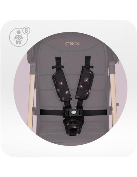 MoMi ESTELLE LIGHT PLUS stroller BLACK