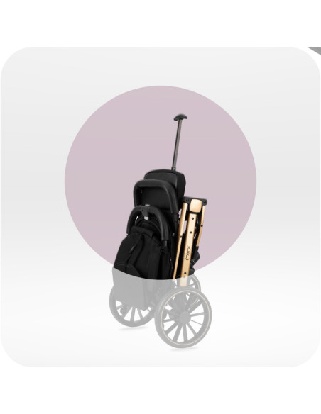 MoMi ESTELLE LIGHT PLUS stroller BLACK