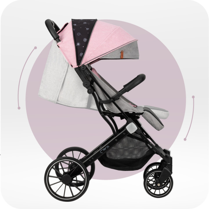 Buggy MoMi ESTELLE PLUS LIGHT ROSA
