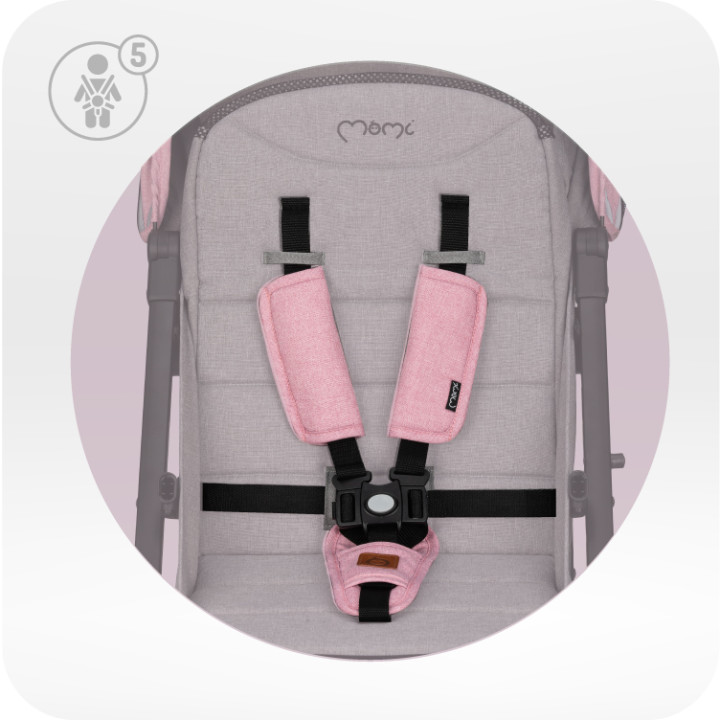 Buggy MoMi ESTELLE PLUS LIGHT ROSA