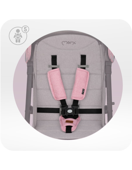 Buggy MoMi ESTELLE PLUS LIGHT ROSA