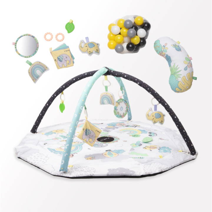 MoMi DAY&NIGHT 4 w 1 dwustronna mata, kojec,...