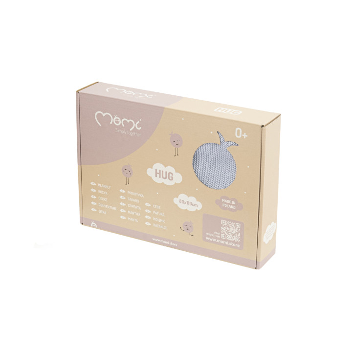 MoMi HUG kocyk SZARY