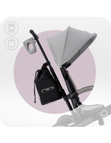 MoMi SOLIVIA 4in1 Tricycle GRAY
