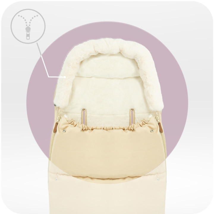 Schlafsack MoMi 2-in-1  BEIGE