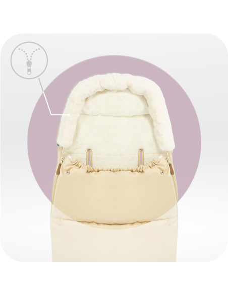 Schlafsack MoMi 2-in-1  BEIGE